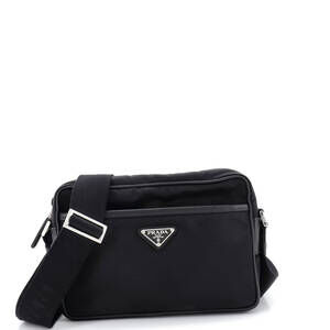 Prada Medium Front Pocket Camera Bag Tessuto